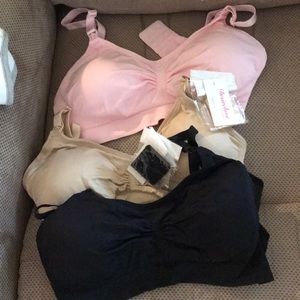NWT 3 pack maternity/nursing bras